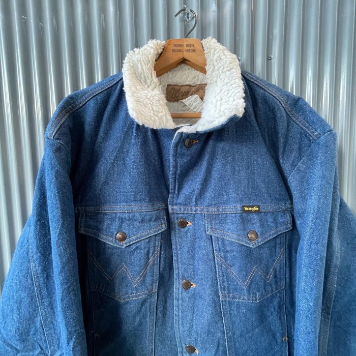 【90s USA製 Wrangler denim boa jacket】 | Vintage.City 古着屋、古着コーデ情報を発信