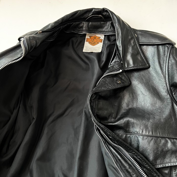 80s harley davidson A-2 leather jacket | Vintage.City