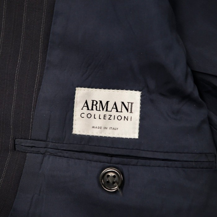 ARMANI COLLEZIONI 3Bテーラードジャケット 50 ネイビー | Vintage.City 古着屋、古着コーデ情報を発信