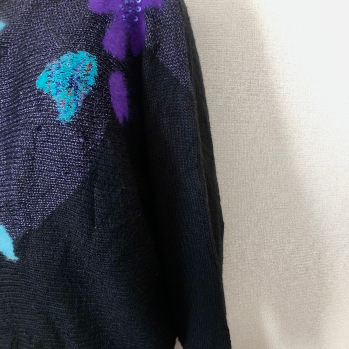 花モチーフ スパンコール セーター | Vintage.City 古着屋、古着コーデ情報を発信