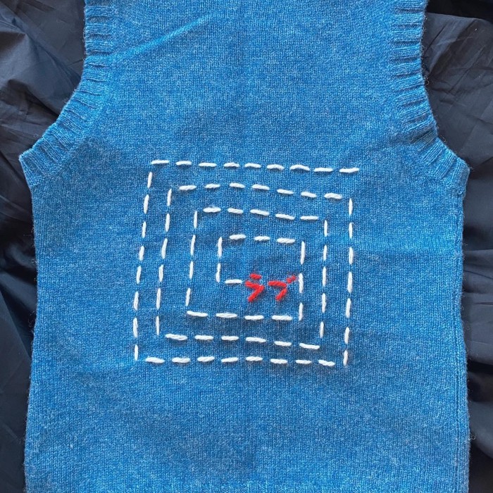 reworked knit vest | Vintage.City 古着屋、古着コーデ情報を発信