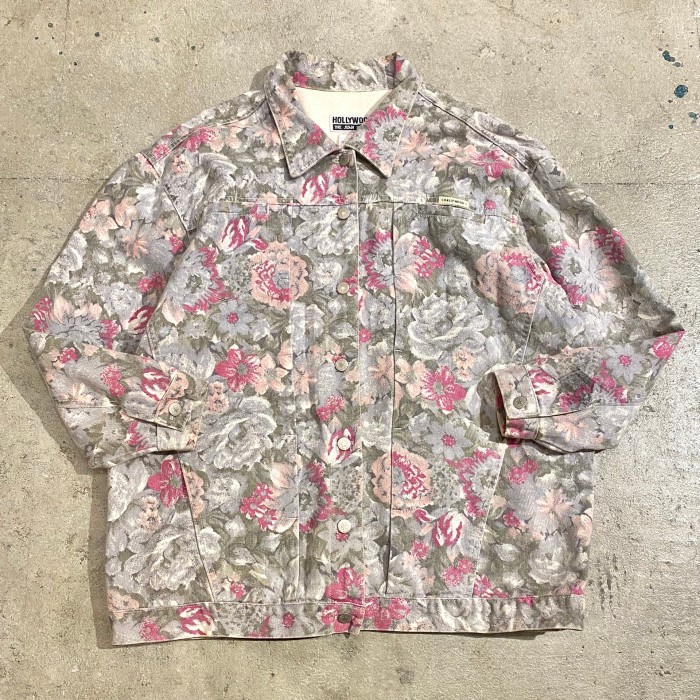 90s oversized flower pattern jacket | Vintage.City 古着屋、古着コーデ情報を発信