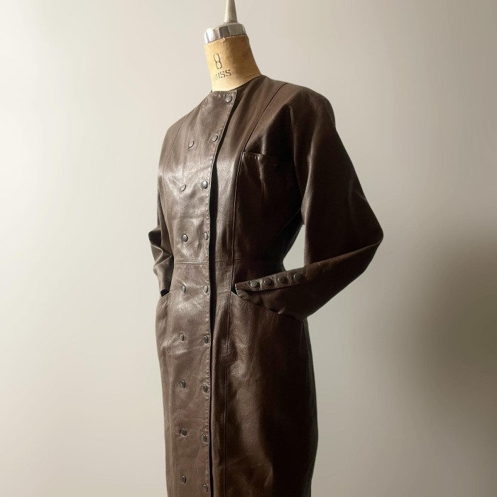 US 80s Leather Romantic Dress | Vintage.City Vintage Shops, Vintage Fashion Trends