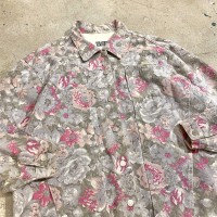90s oversized flower pattern jacket | Vintage.City 빈티지숍, 빈티지 코디 정보