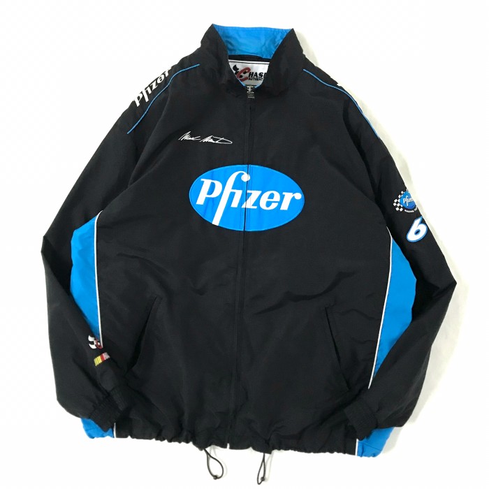 Pfizer / nylon racing jacket | Vintage.City