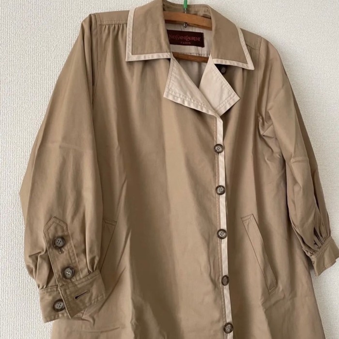 Yves Saint Laurent vintage design coat | Vintage.City 古着屋、古着コーデ情報を発信