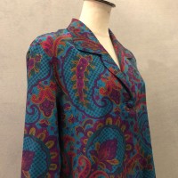 80s stefanie paisley  blouse | Vintage.City 빈티지숍, 빈티지 코디 정보