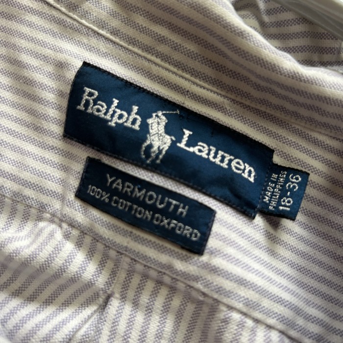 RALPH LAUREN オーバーサイズストライプシャツ　ヴィンテージ　 | Vintage.City 古着屋、古着コーデ情報を発信
