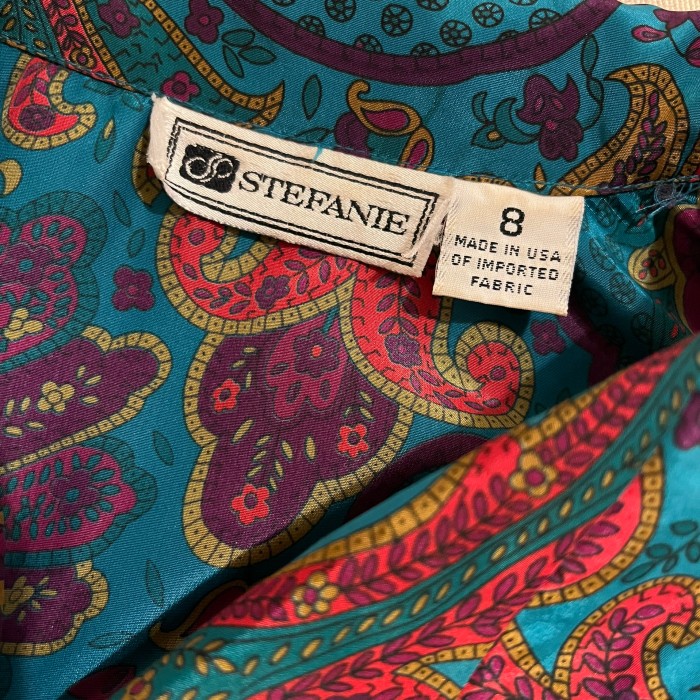 80s stefanie paisley  blouse | Vintage.City 古着屋、古着コーデ情報を発信