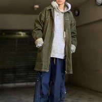 90s oversized zip up design denim jacket | Vintage.City 빈티지숍, 빈티지 코디 정보