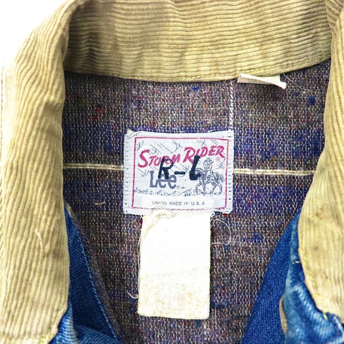 LEE デニムジャケット L ブルー STORM RIDER 70's USA製 | Vintage.City 古着屋、古着コーデ情報を発信