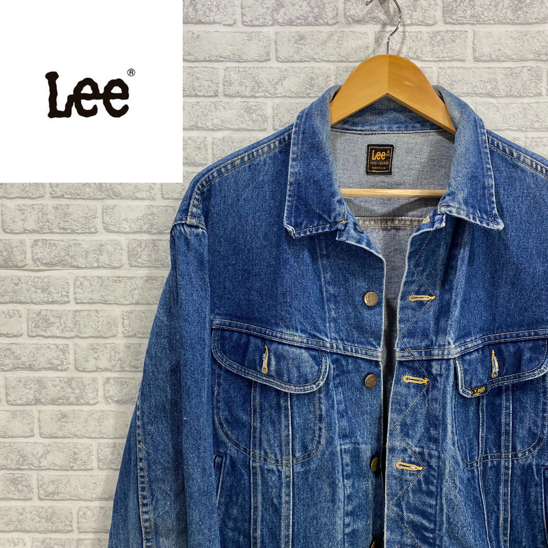 Lee 80's デニムジャケット ジージャン ヴィンテージ デザインポケット 