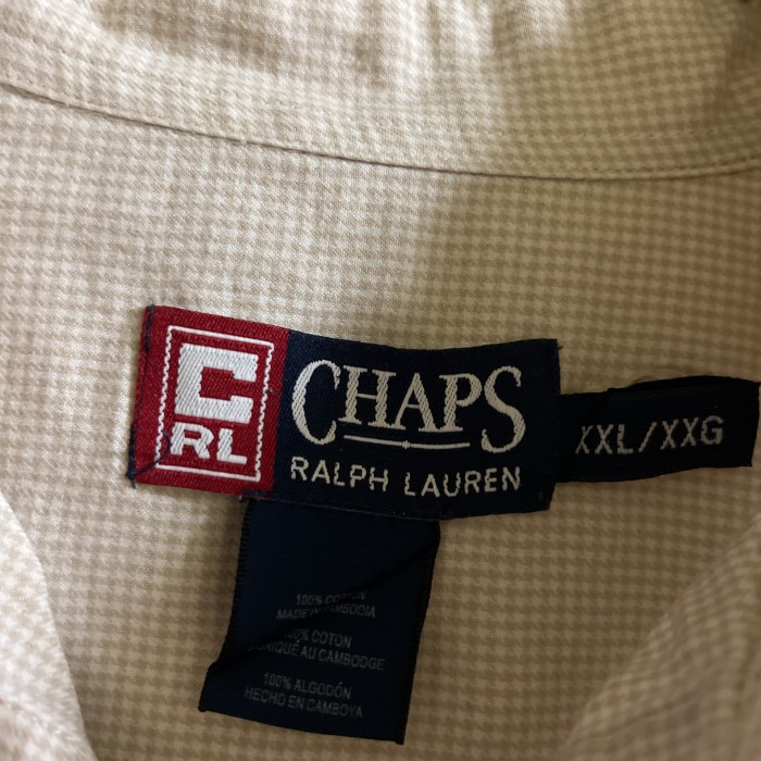 CHAPS×RALPH LAUREN オーバーサイズコットンチェックシャツ | Vintage.City 古着屋、古着コーデ情報を発信