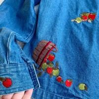 デニムジャケット(りんご刺繍) | Vintage.City 古着屋、古着コーデ情報を発信
