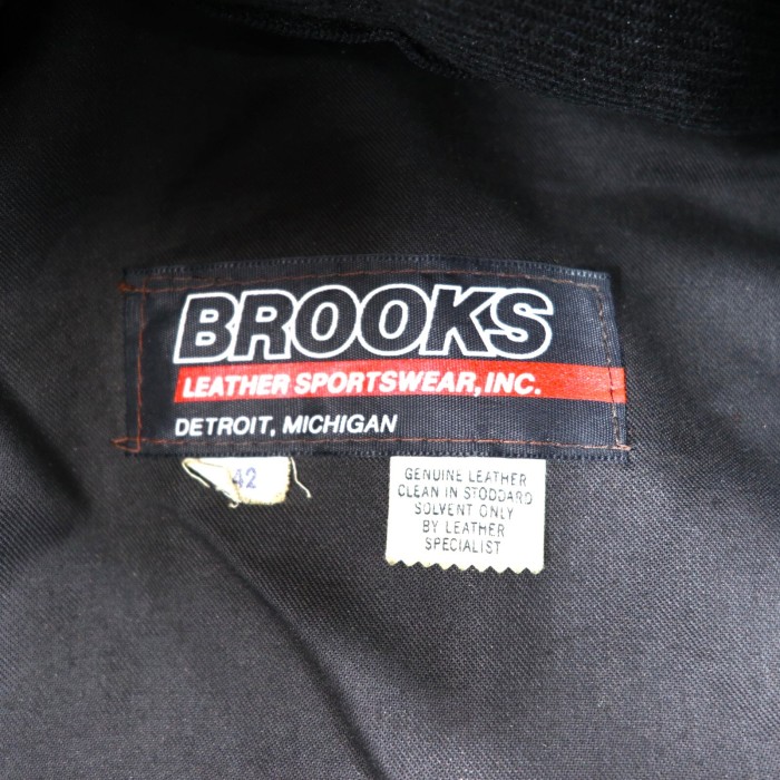 BROOKS ダブルライダースジャケット 42 ファーライナー USA製 | Vintage.City 古着屋、古着コーデ情報を発信