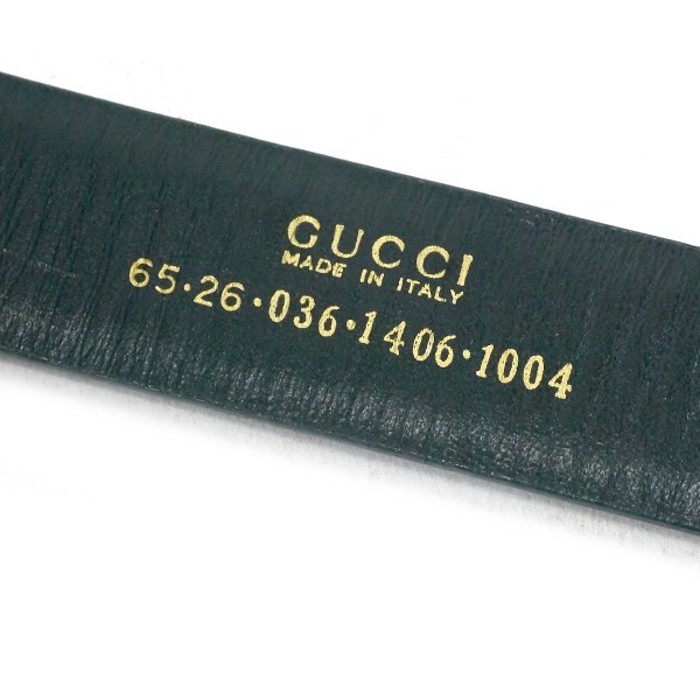 OLD Gucci　スクエアGバックル レザーベルト（緑） | Vintage.City 古着屋、古着コーデ情報を発信
