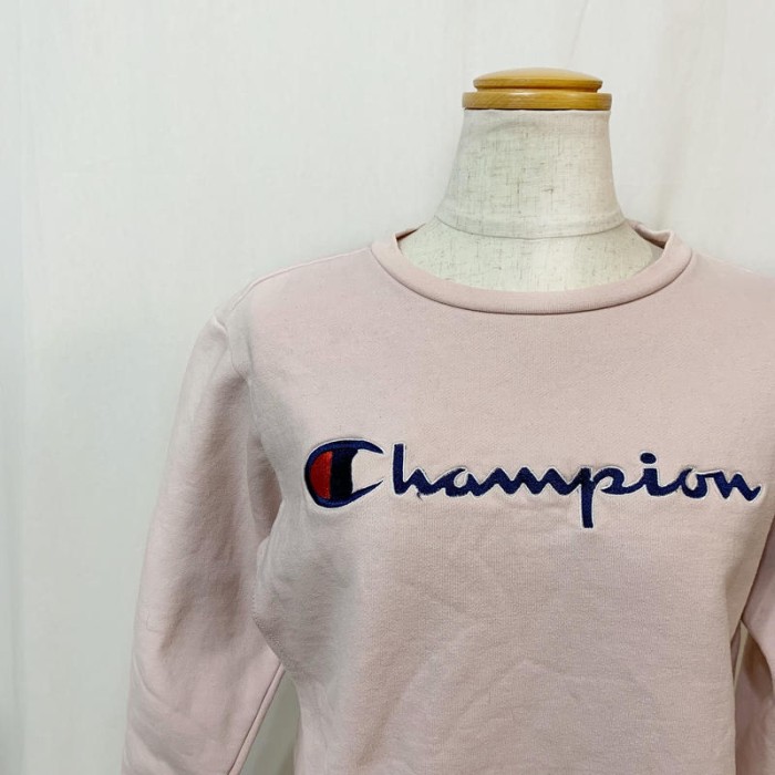 チャンピオン スウェット レディース コンパクト 薄ピンク トレーナー L | Vintage.City 古着屋、古着コーデ情報を発信