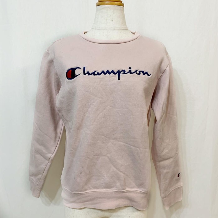 チャンピオン スウェット レディース コンパクト 薄ピンク トレーナー L | Vintage.City 古着屋、古着コーデ情報を発信