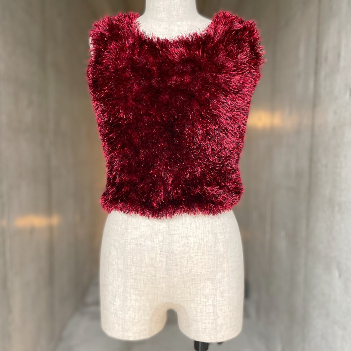 shaggy bustier | Vintage.City 古着屋、古着コーデ情報を発信