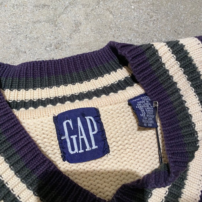 90s "GAP" tilden knit sweater | Vintage.City 古着屋、古着コーデ情報を発信