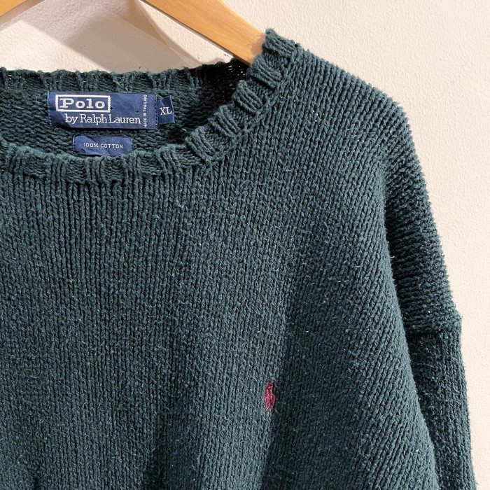 1990's Polo Ralph Lauren cotton knit | Vintage.City 古着屋、古着コーデ情報を発信