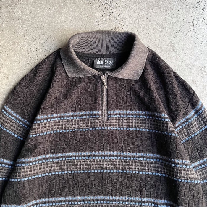 1990s ハーフジップニットポロシャツ カナダ製 | Vintage.City 古着屋、古着コーデ情報を発信