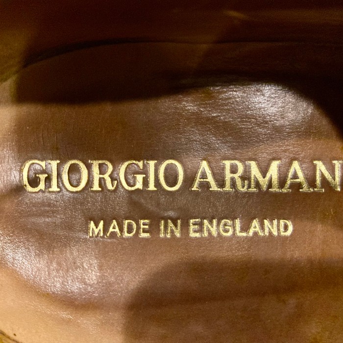 ジョルジオアルマーニ コードヴァン コインローファー 革靴 茶色 サイズ43ドレス/ビジネス