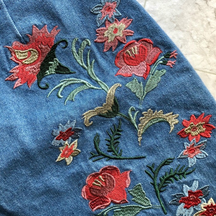 刺繍デニムスカート | Vintage.City 빈티지숍, 빈티지 코디 정보