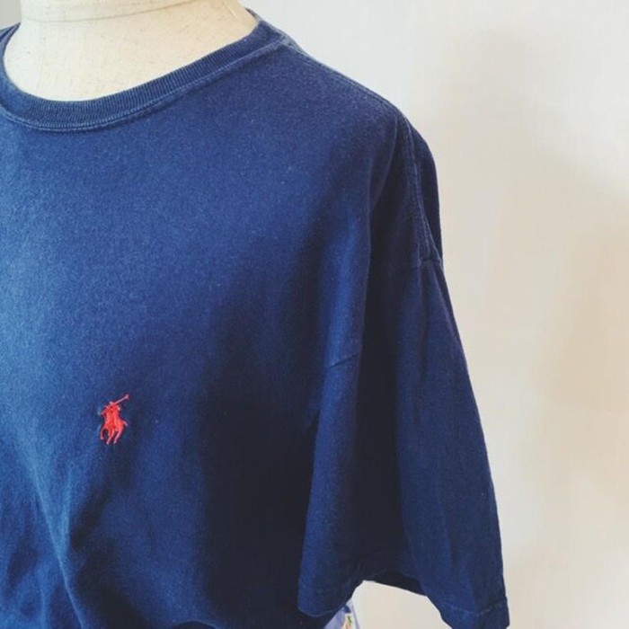 Ralph Lauren LogoT ラルフローレン ロゴtシャツ M 紺 | Vintage.City 古着屋、古着コーデ情報を発信