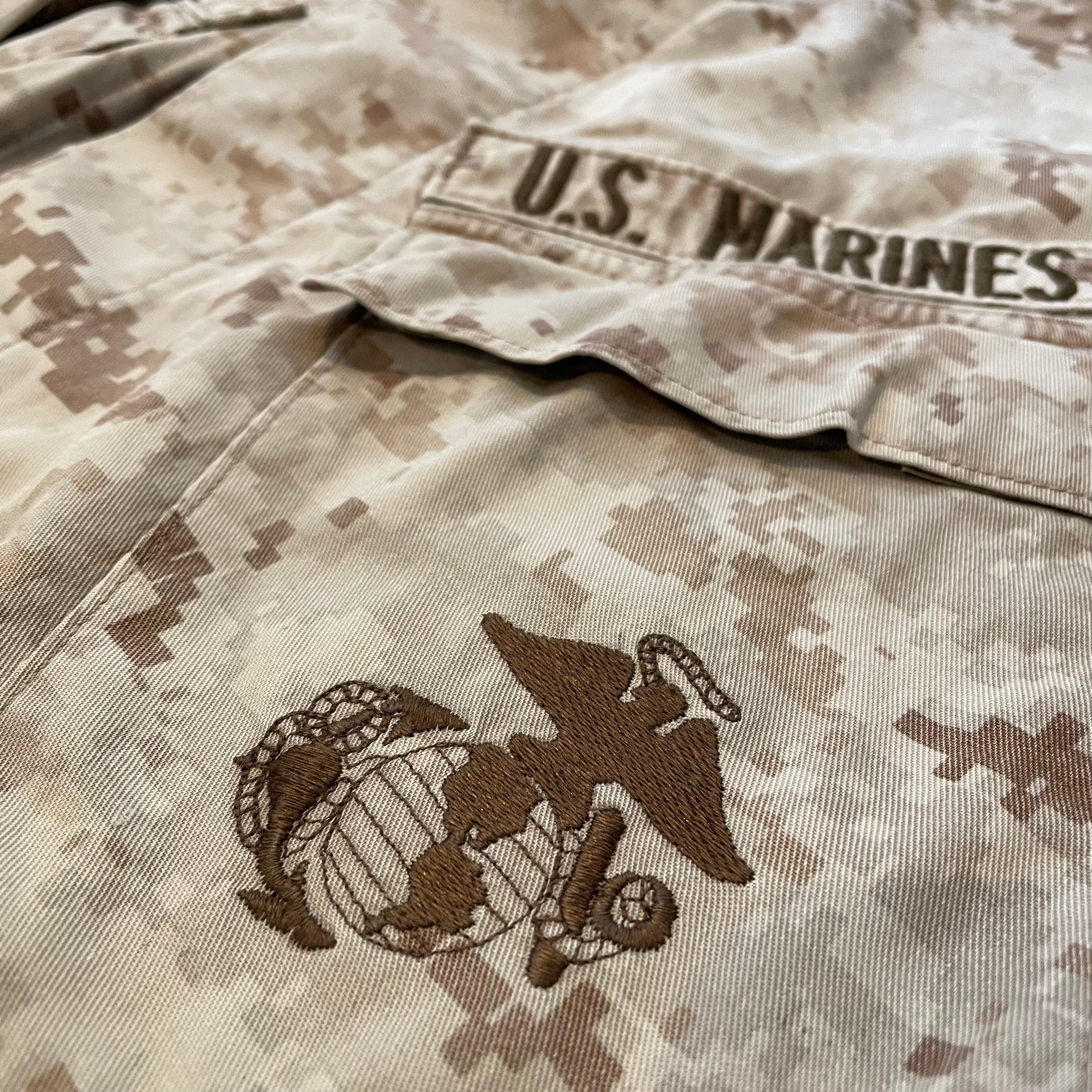 USA古着】米軍実物 ミリタリージャケット 海兵隊 刺繍 MARINES 古着 