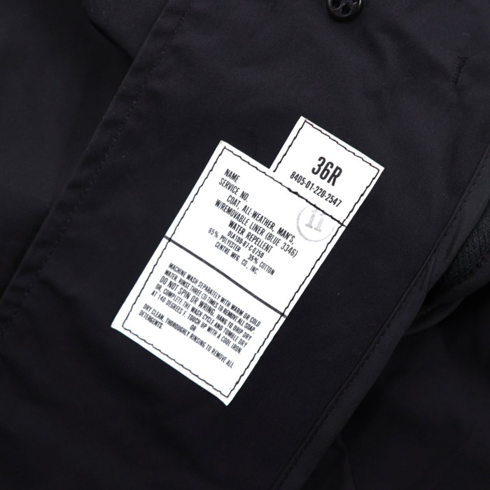 US NAVY オールウェザーコート 36 ブラック 80年代 | Vintage.City 古着屋、古着コーデ情報を発信