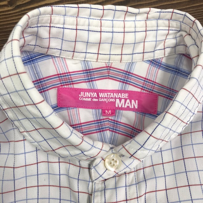 JUNYA WATANABE CDG MAN pink チェックシャツ | Vintage.City 빈티지숍, 빈티지 코디 정보