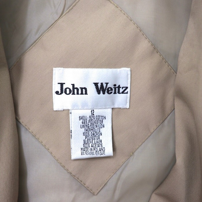 JOHN WEITZ トレンチコート 12 ベージュ ポーランド製 | Vintage.City 古着屋、古着コーデ情報を発信