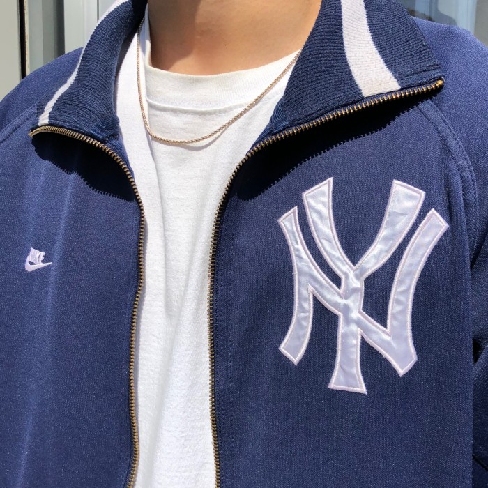 6257.ナイキ ニューヨークヤンキース 刺繍ロゴトラックジャケット 