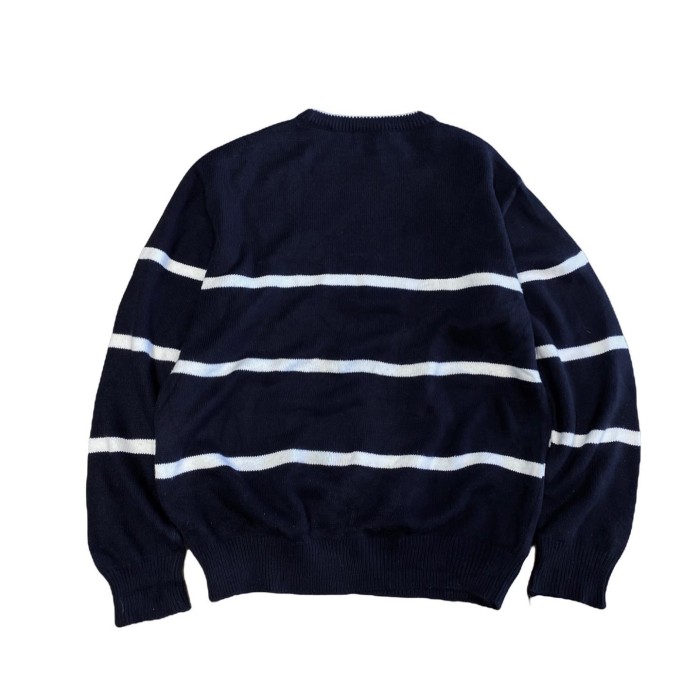 bootleg LACOSTE border knit sweater | Vintage.City Vintage Shops, Vintage Fashion Trends