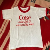 70s　Coke リンガーT  キッズ Mサイズ　デッド made in USA | Vintage.City ヴィンテージ 古着
