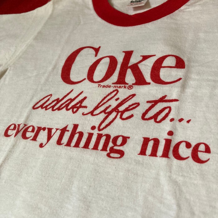 70s　Coke リンガーT  キッズ Mサイズ　デッド made in USA | Vintage.City 古着屋、古着コーデ情報を発信