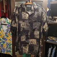 ブラックMEN'Sアロハシャツ | Vintage.City 古着屋、古着コーデ情報を発信