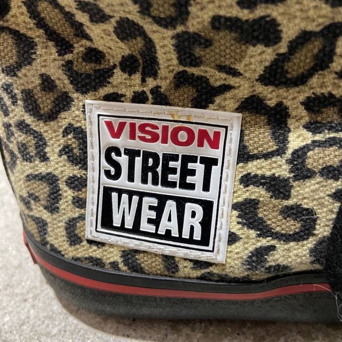 『送料無料』90s vision キャンバスハイ　レオパードスニーカー　黒　25 | Vintage.City 古着屋、古着コーデ情報を発信