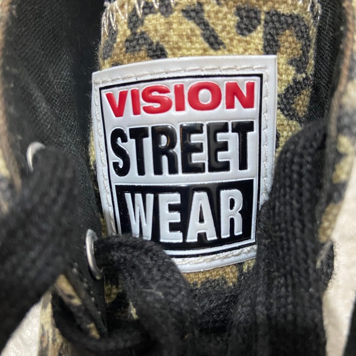 『送料無料』90s vision キャンバスハイ　レオパードスニーカー　黒　25 | Vintage.City 古着屋、古着コーデ情報を発信