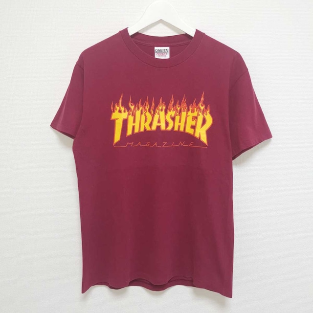 M 90s THRASHER PUSHEAD Tシャツ HANES スラパス | Vintage.City