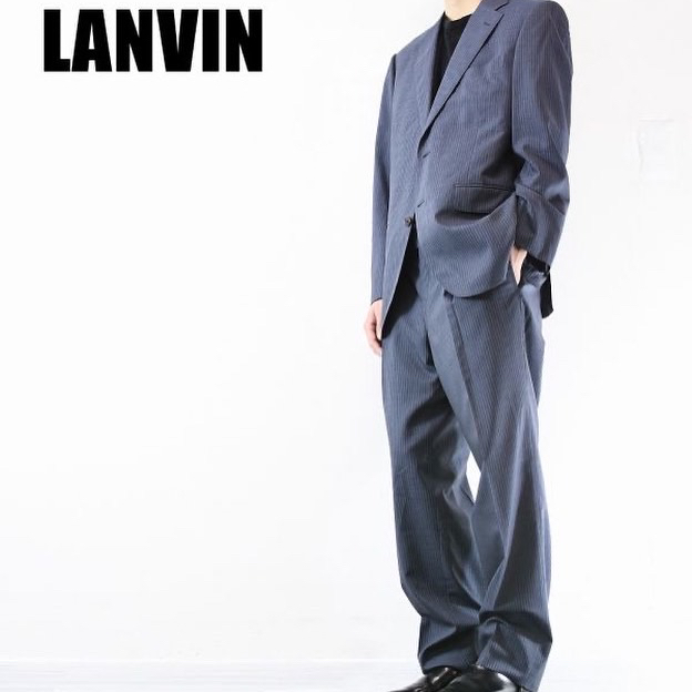 LANVIN ランバン メンズ セットアップ スーツ ダブル グレー M