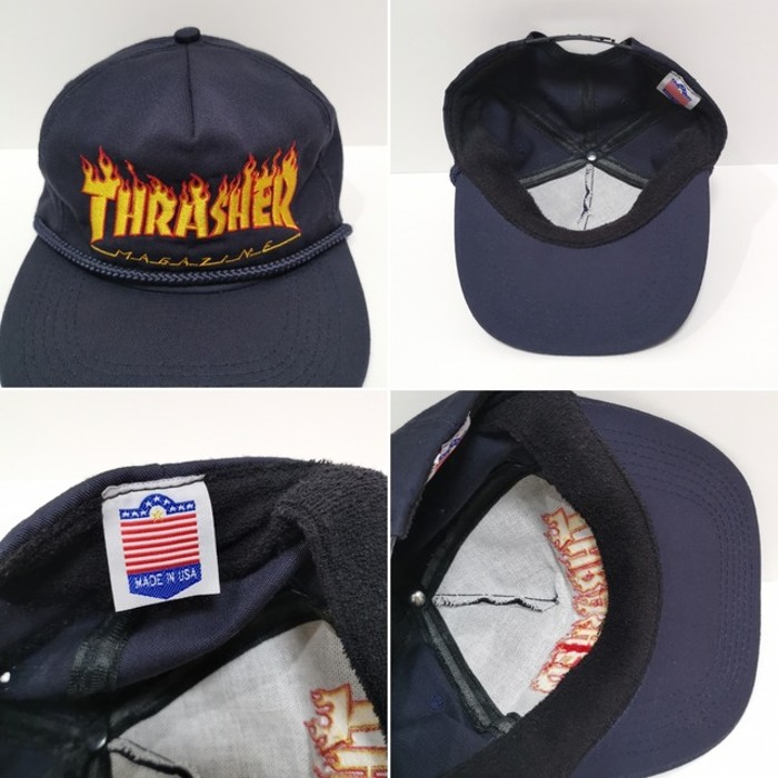 90s スラッシャー THRASHER キャップ CAP FLAME USA製 | Vintage.City 古着屋、古着コーデ情報を発信