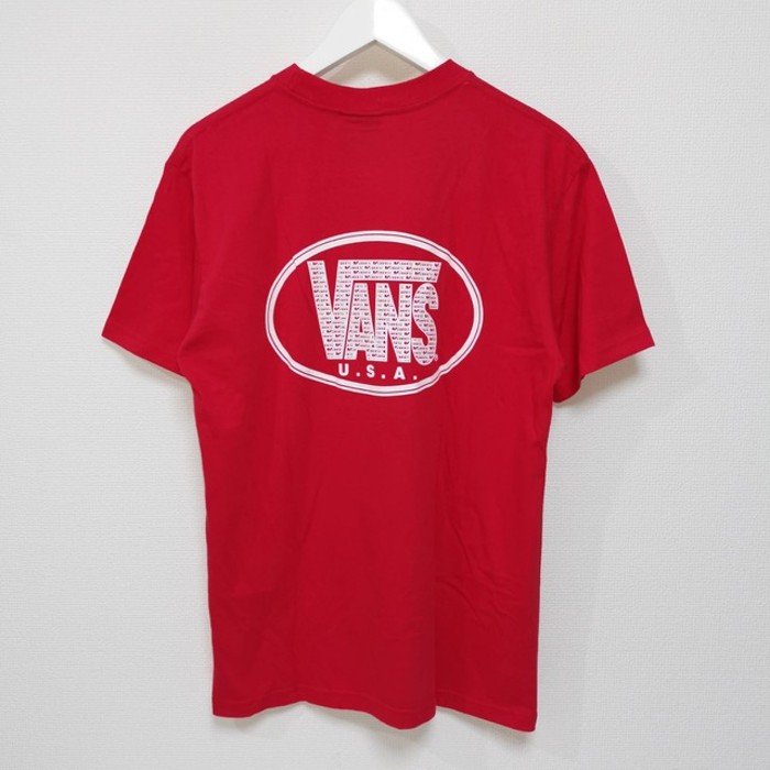 M 90s バンズ VANS Tシャツ オーバル USA 赤 | Vintage.City 古着屋、古着コーデ情報を発信