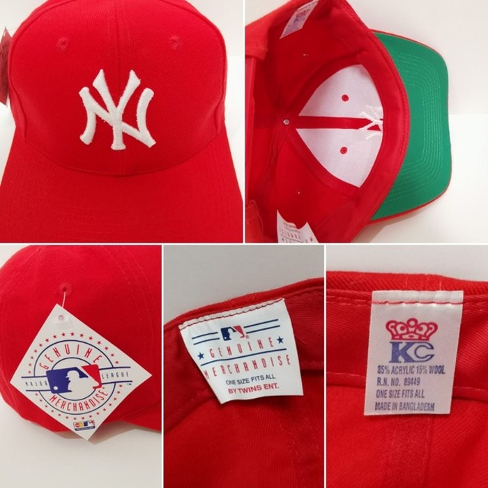90s ヴィンテージgenuine merchandise ヤンキース　キャップ