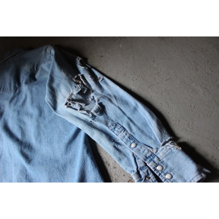 80's Wrangler denim western shirt "127MW | Vintage.City 古着屋、古着コーデ情報を発信