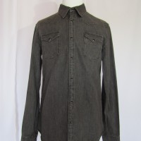 00's Acne Black Denim Western Shirt | Vintage.City ヴィンテージ 古着