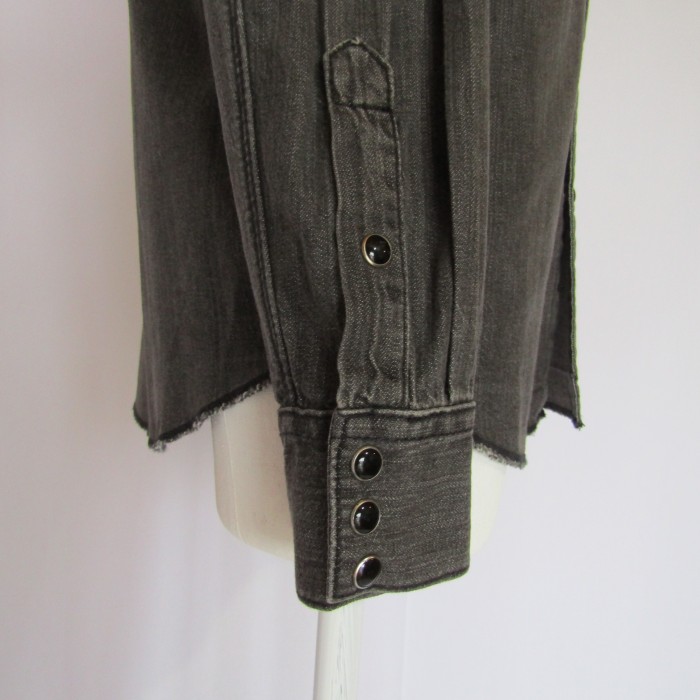 00's Acne Black Denim Western Shirt | Vintage.City 古着屋、古着コーデ情報を発信