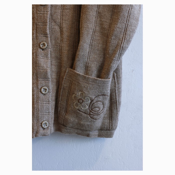 Portuguese Old Flower Knit Cardigan | Vintage.City 古着屋、古着コーデ情報を発信