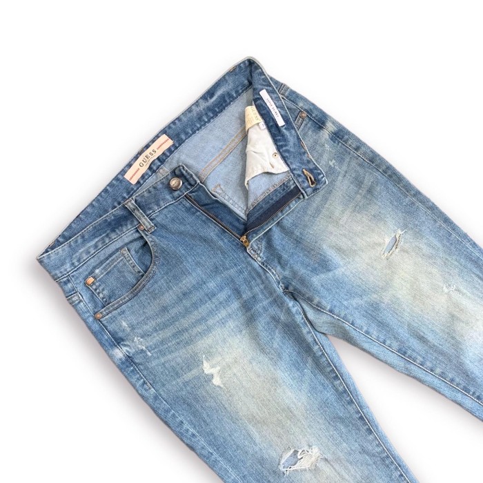 GUESS Damage Stretch Denim Pants | Vintage.City Vintage Shops, Vintage Fashion Trends